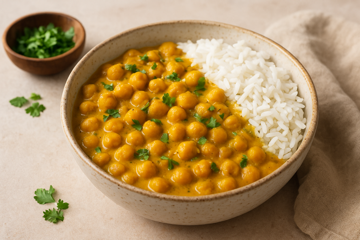 Recette indienne végétarienne aux pois chiches : curry savoureux et nutritif