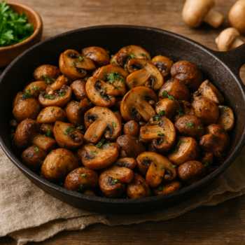 Recette végétarienne aux champignons