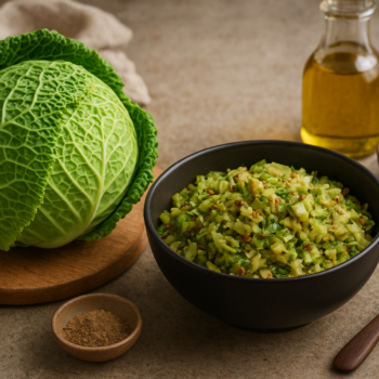 Recette végétarienne au chou vert