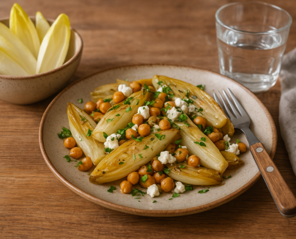 Recette végétarienne aux endives